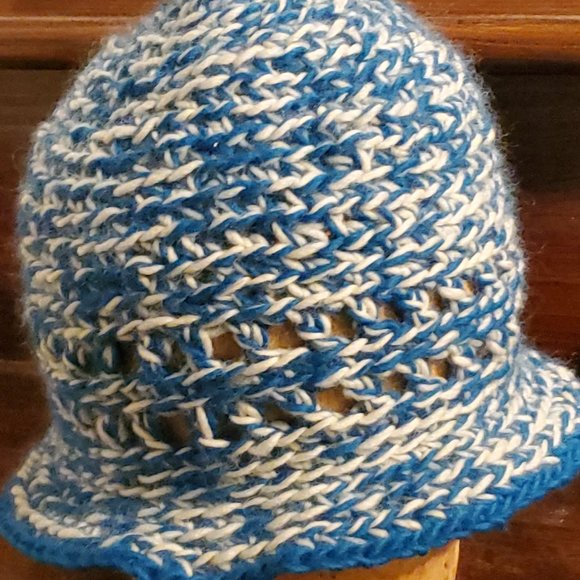 Crocheted hat.